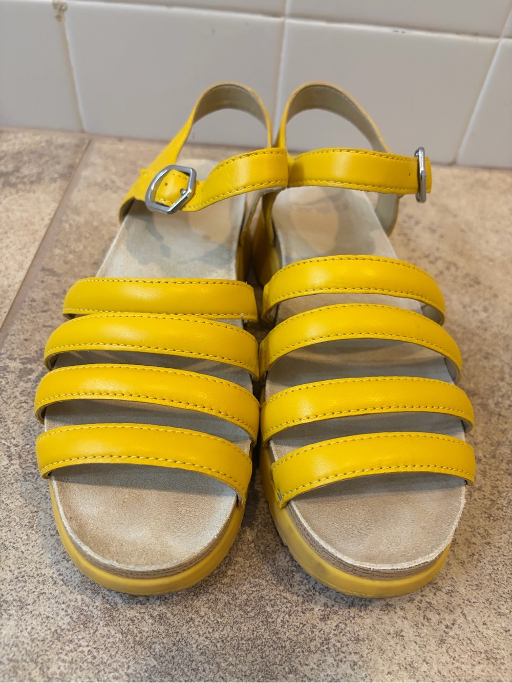 Dansko Yellow Roxie Sandals